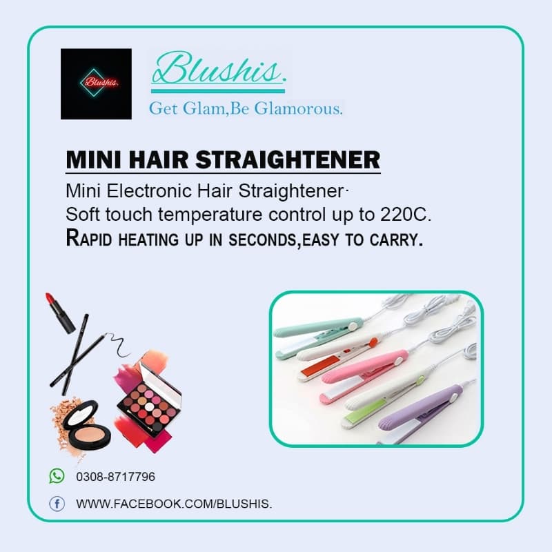 Mini hair straightner